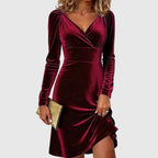 Noelia™ | Lujoso vestido de terciopelo